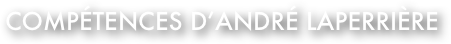 compétences d’andré laperrière